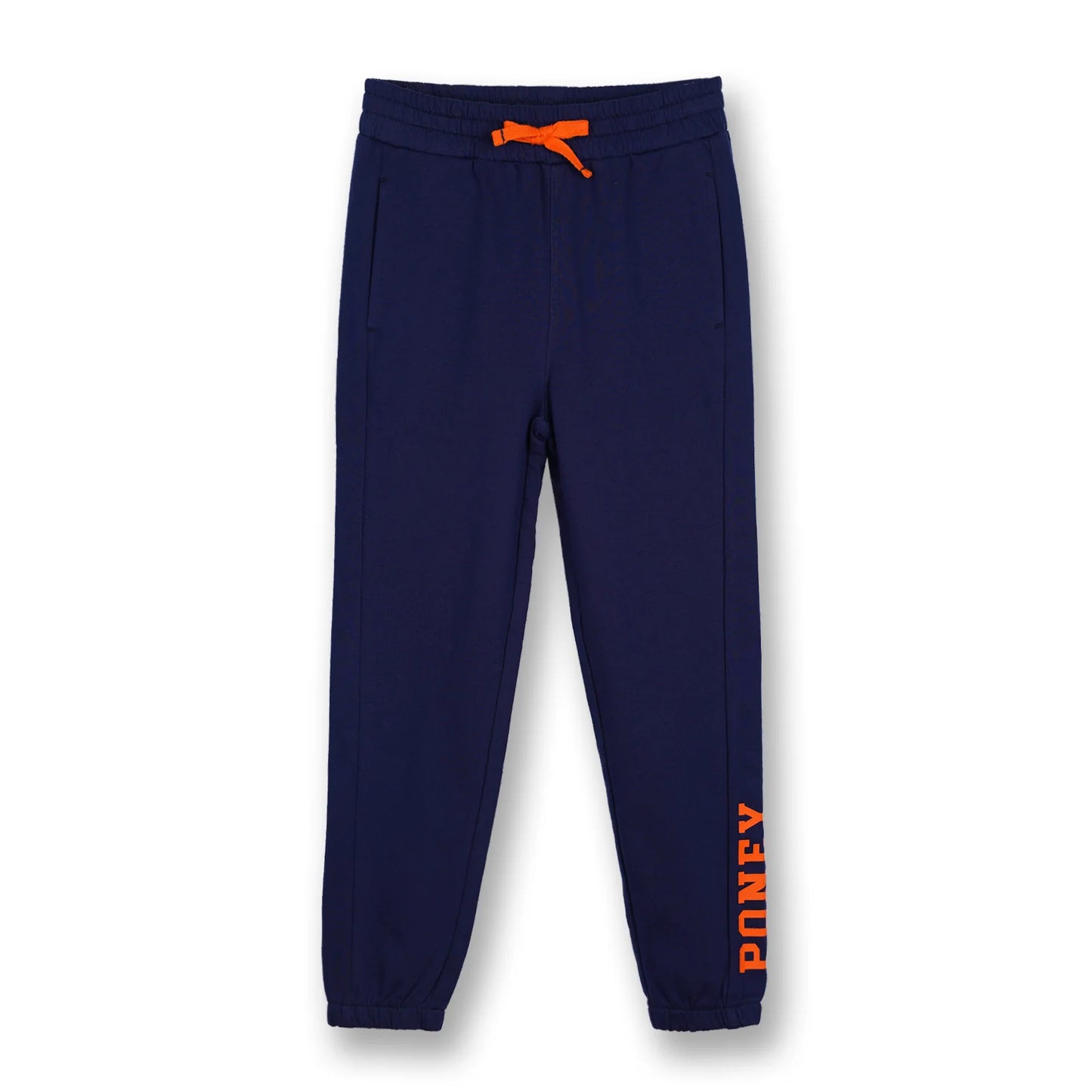 Poney Boys Grey Side Print Logo Cut & Sew Jogger