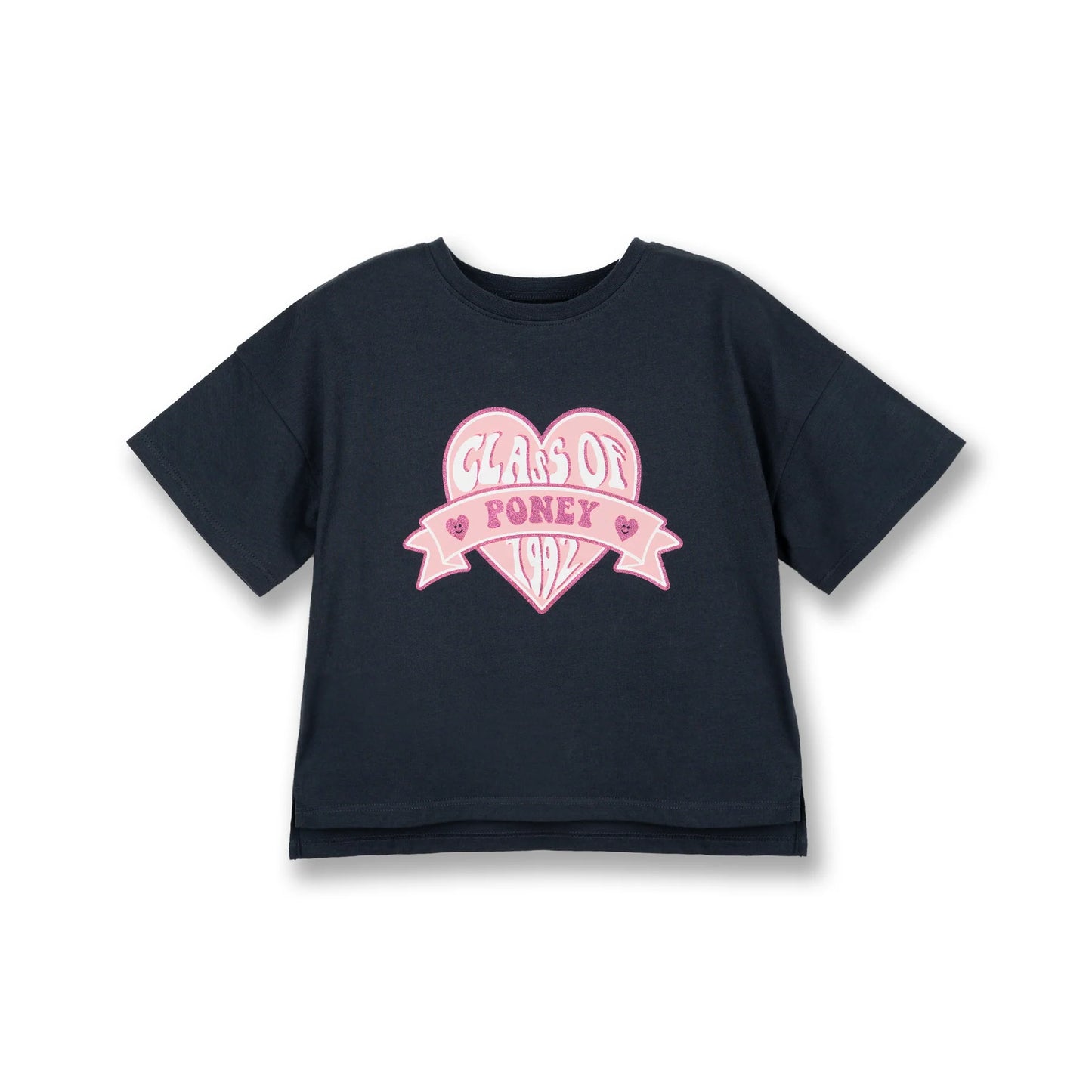 Poney Girls Dark Grey Class Of Poney 1992 Short Sleeve Tee