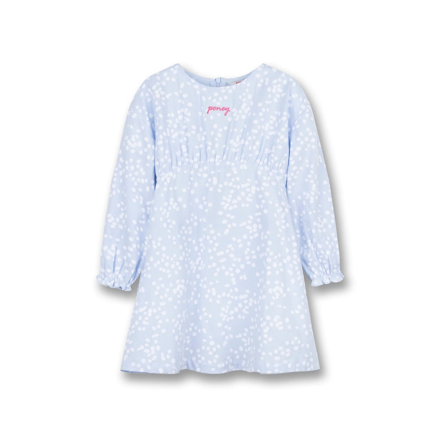 Poney Girls Light Blue Nantucket Breeze Long Sleeve Dress