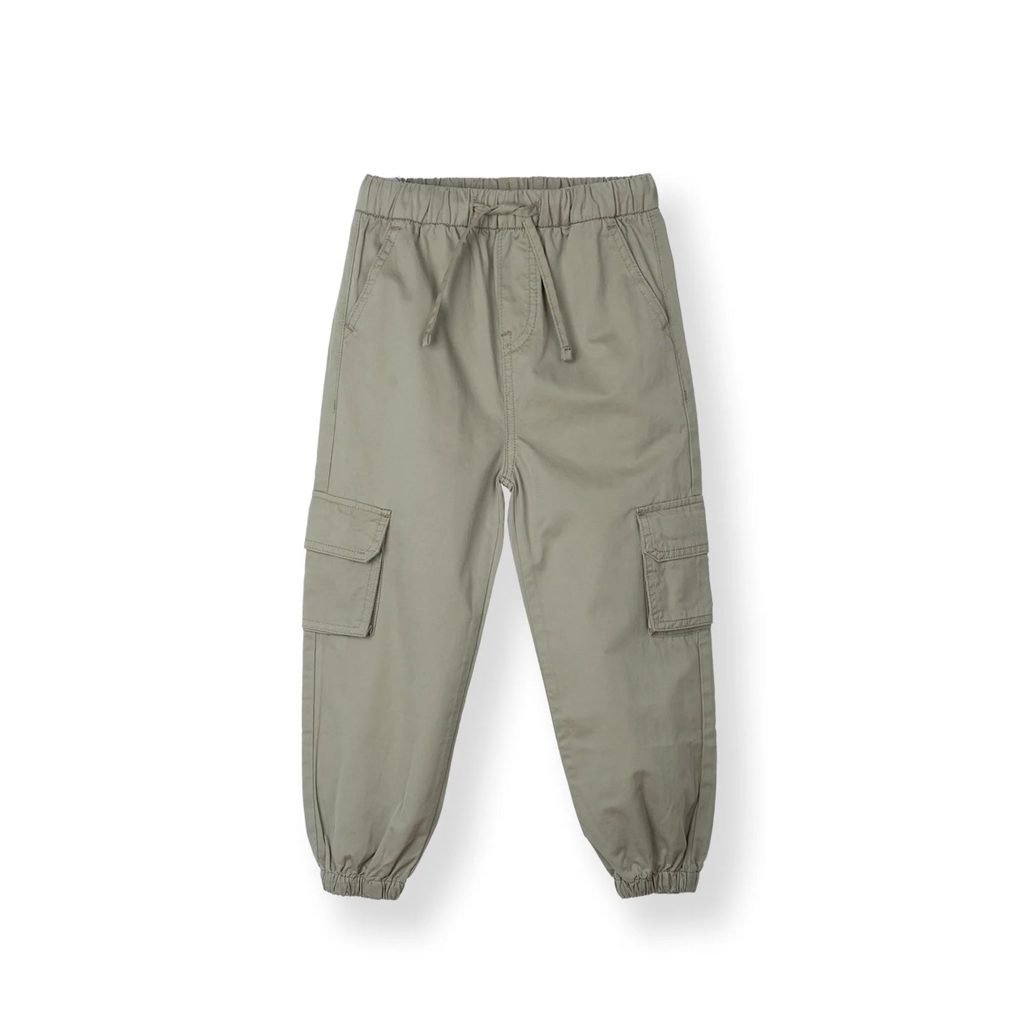 Army Green Poney Cargo Long Pants