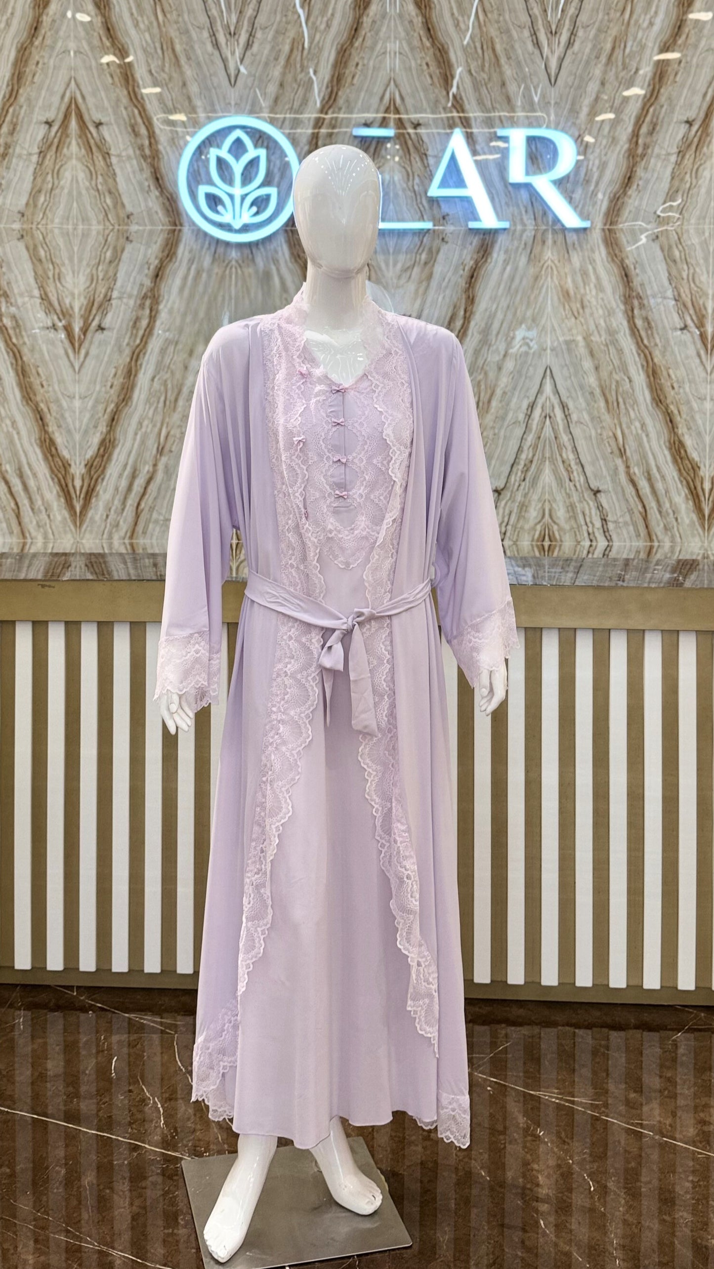 2PC. SET JALABIYA 42330 L.Purple