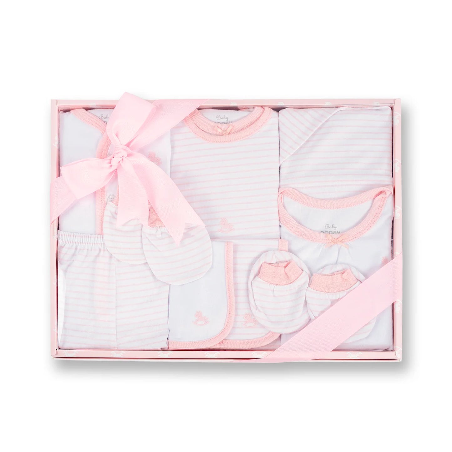Poney Baby Girls Pink 10-Piece Set Gift Box
