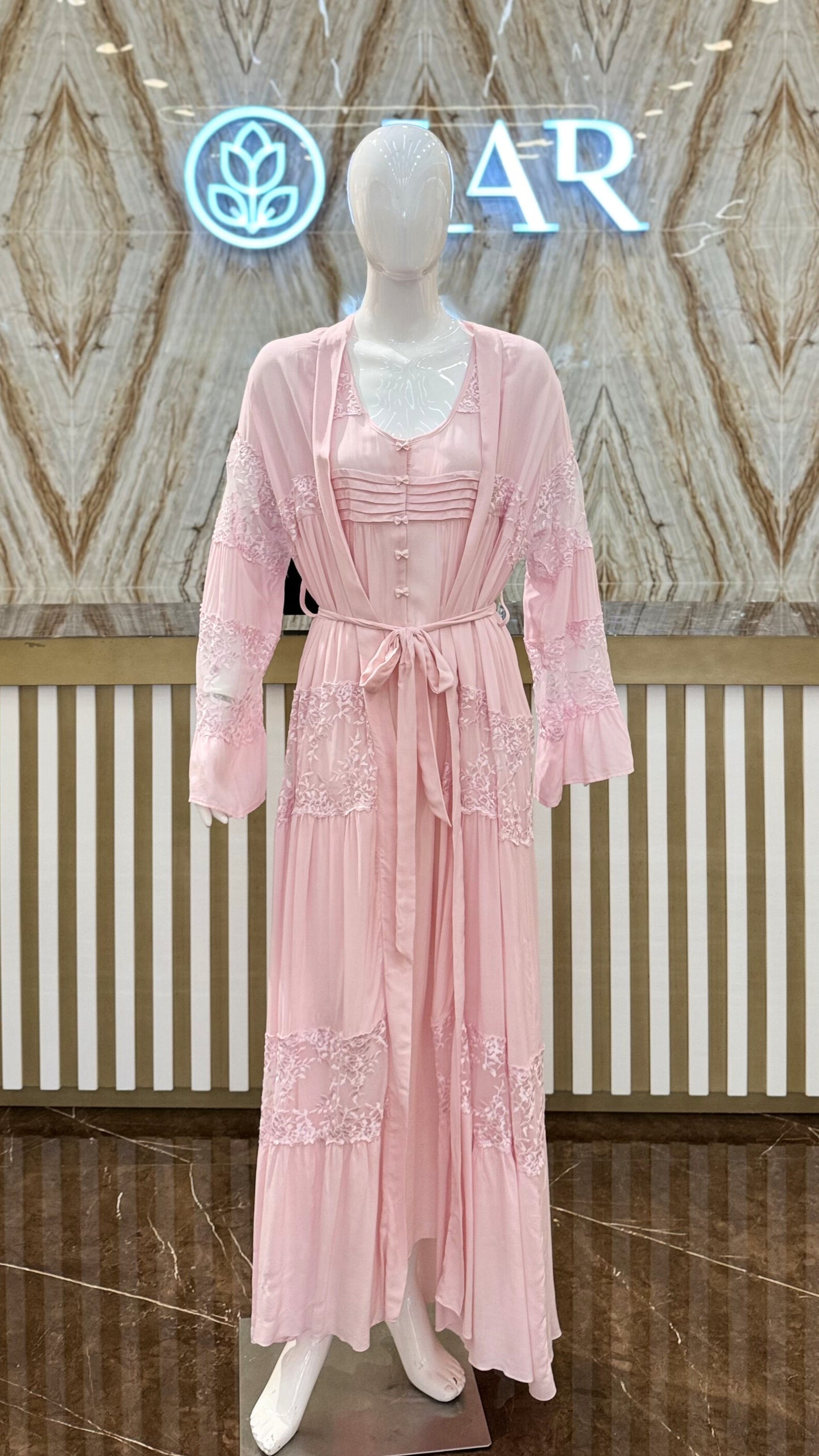 2PC. SET JALABIYA 24001 L.Pink
