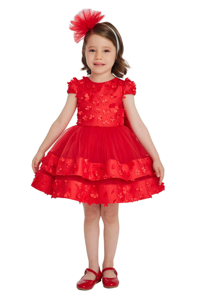 Red Elegant Layered Dress TKY
