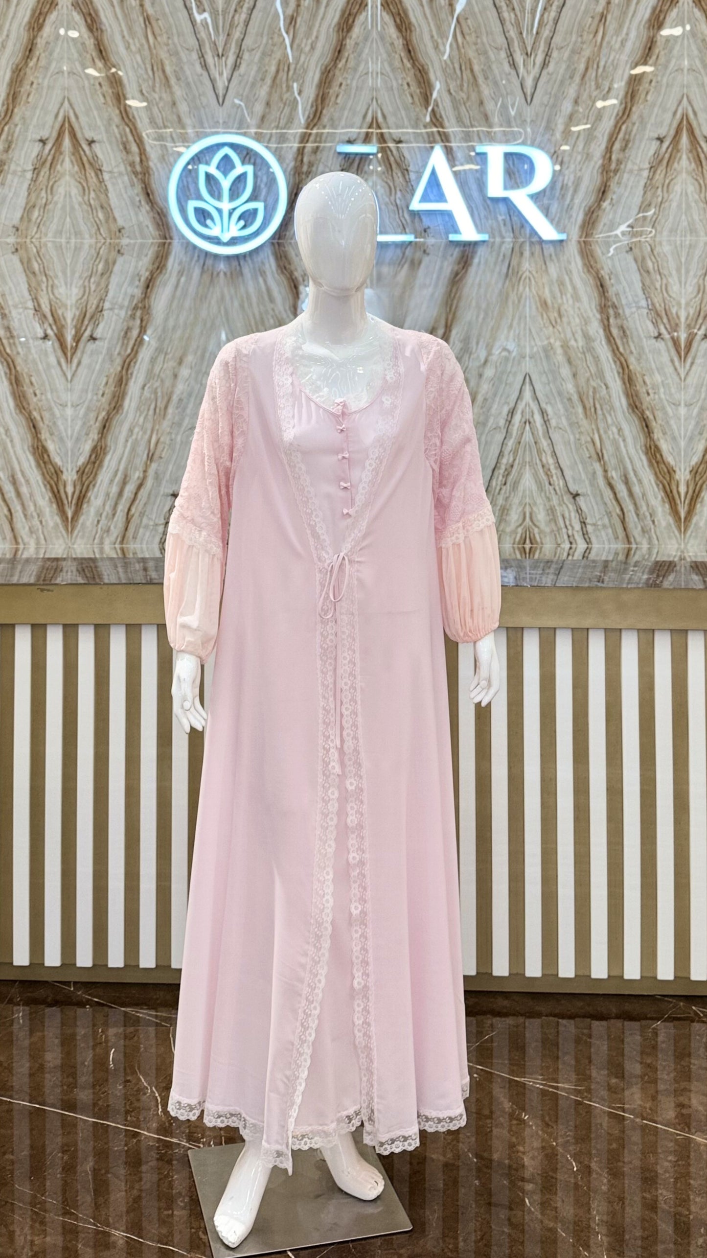 2PC. SET JALABIYA 42333 L.Pink