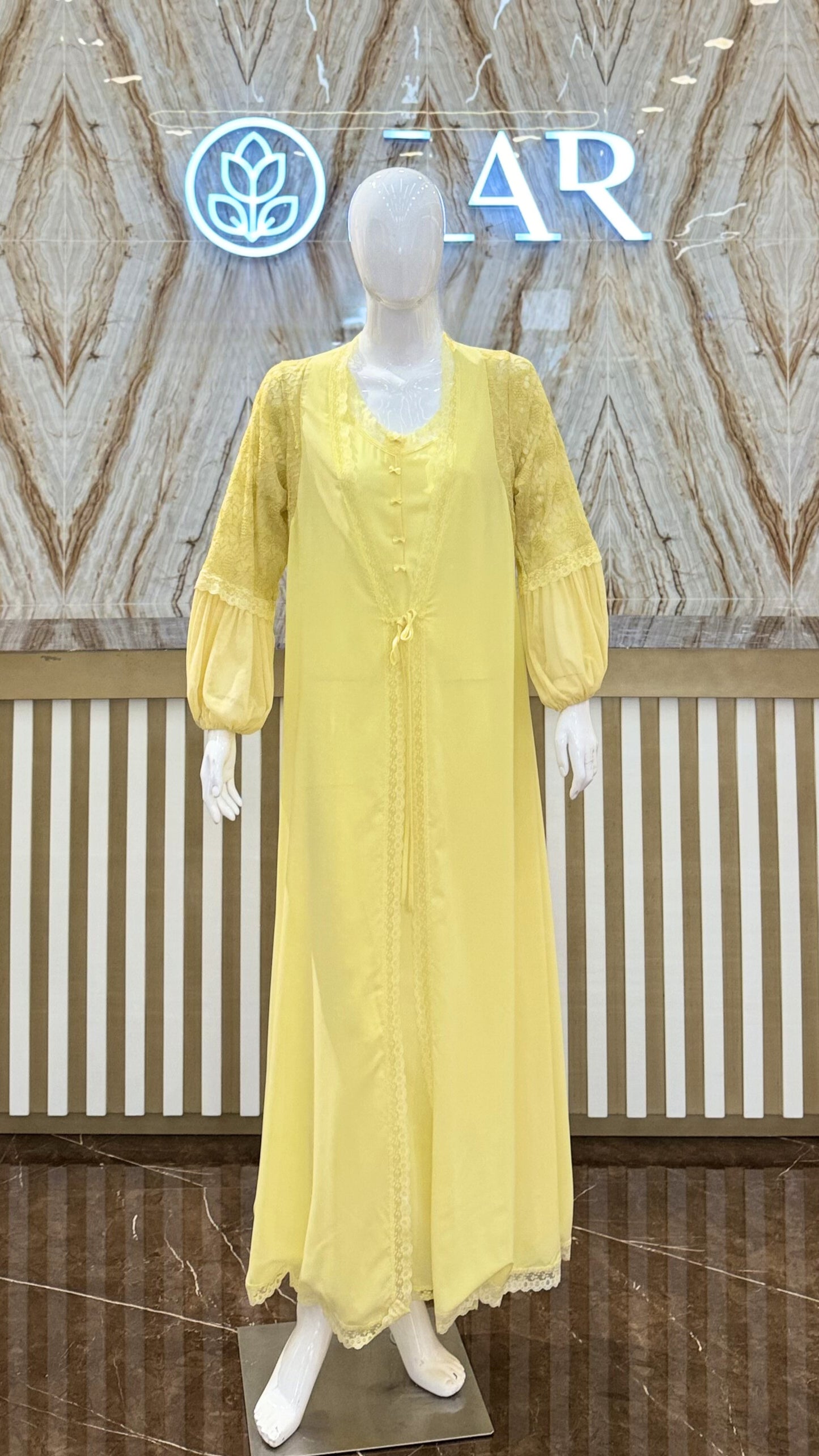 2PC. SET JALABIYA 42333 D.YELLOW