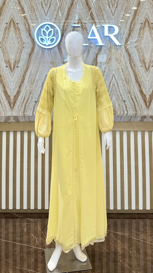2PC. SET JALABIYA 42333 D.YELLOW