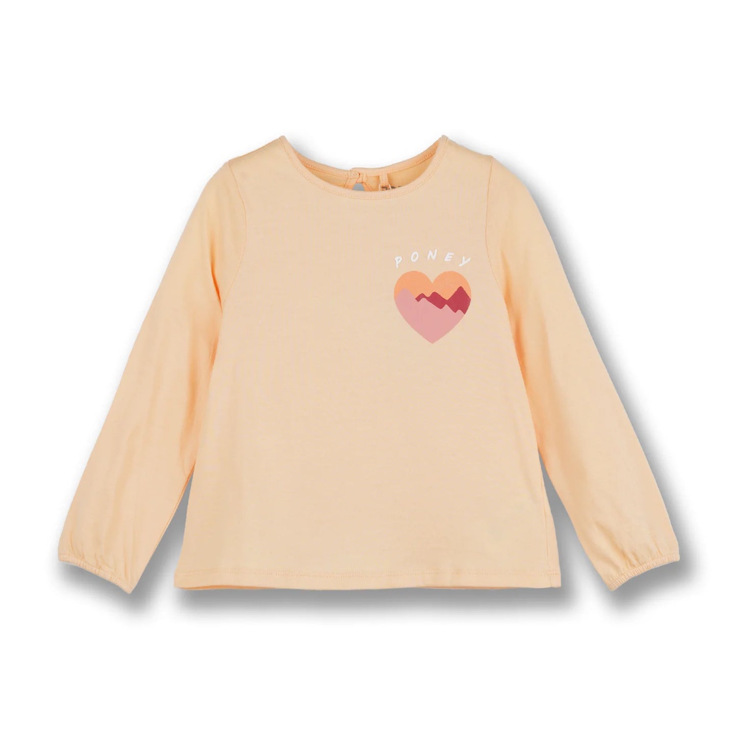 Poney Girls Orange Funshiney Mountain Long Sleeve Top