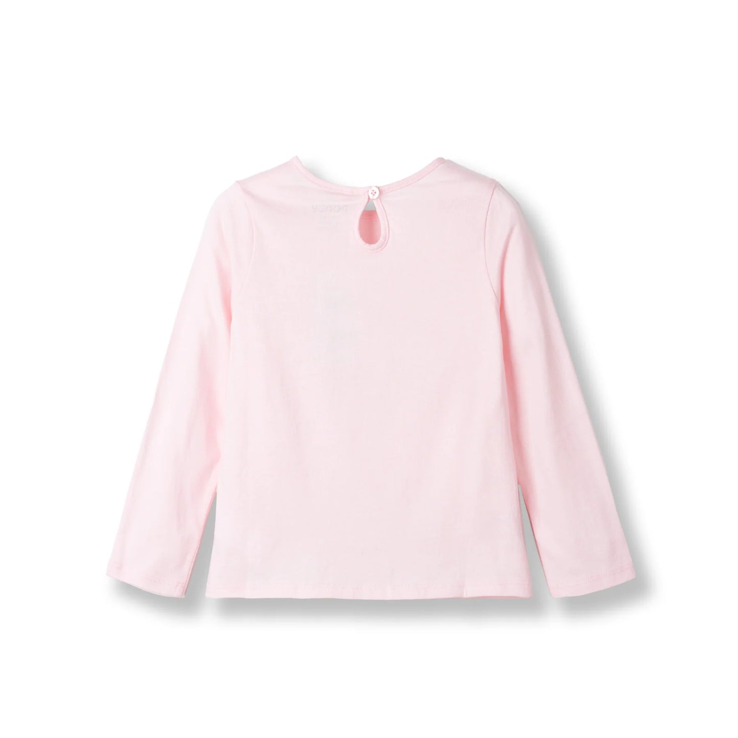 Poney Girls Light Pink Roller Kitty Long Sleeve Tee
