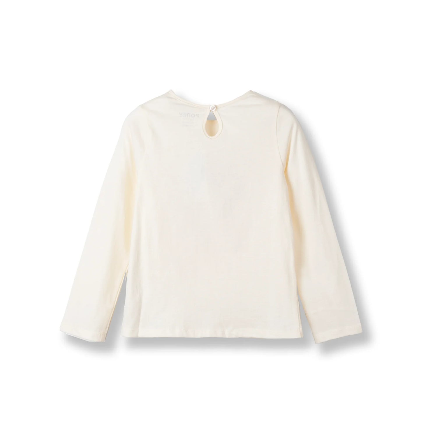 Poney Girls Cream Poney's Garden Long Sleeve Tee