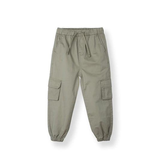 Army Green Poney Cargo Long Pants
