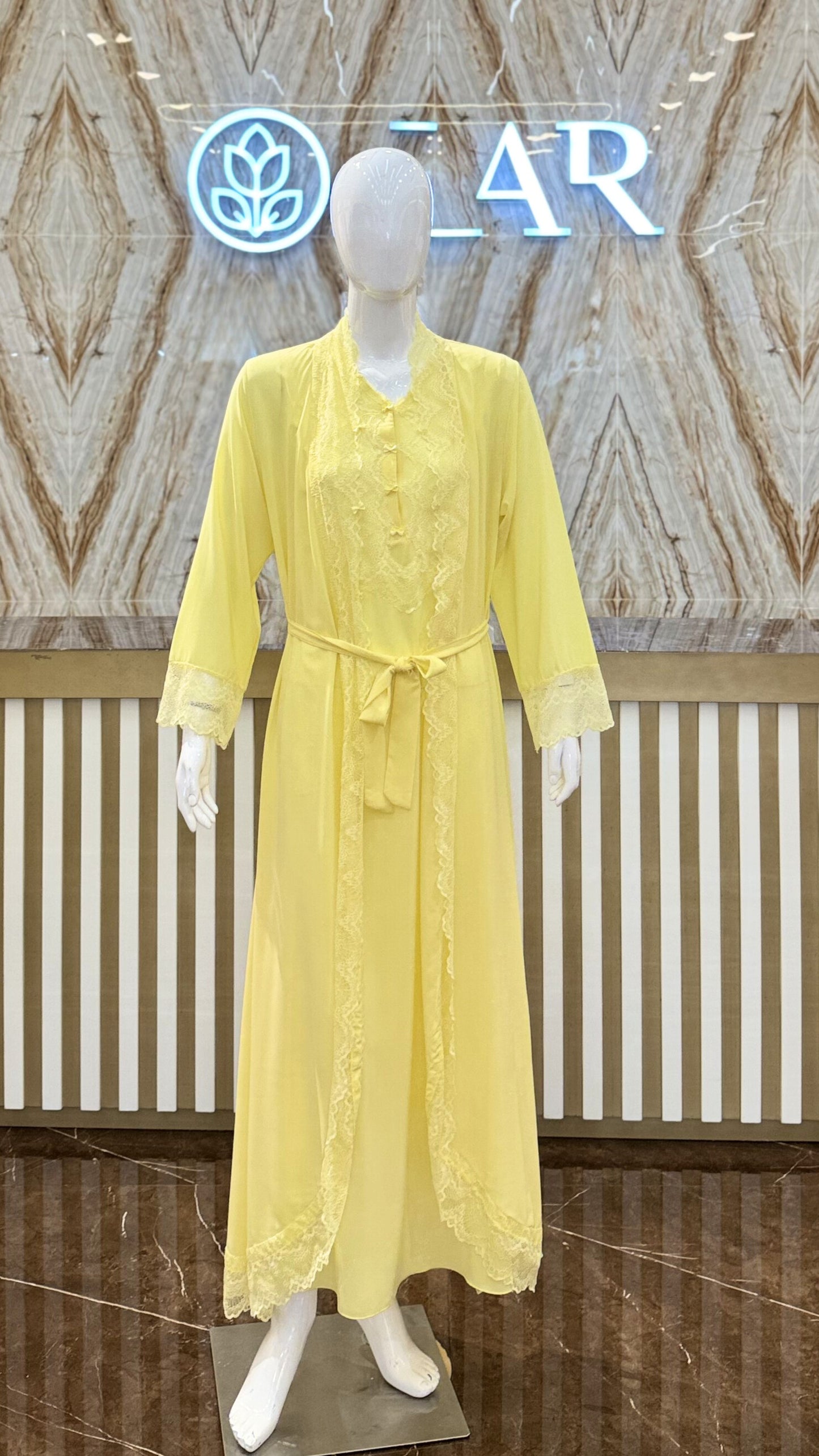 2PC. SET JALABIYA 42330 D.Yellow